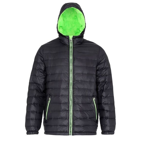 2786 MensOutdoor Water & Wind Resistant Padded Down Style Jacket/Coat / Black/